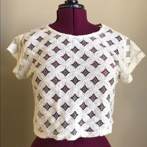 White lace top